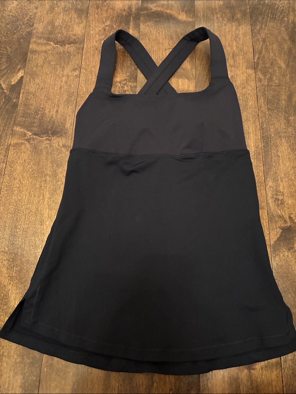 lululemon athletica Black Cross-Back Tank Dress